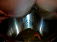 [ Scat Porn Video ] Amateur shits in a bowl